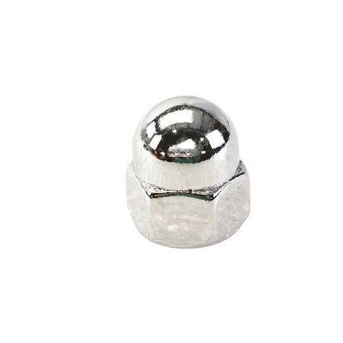 Chrome Acorn Nut Fine 1/2 inch-20 Thread for Harley-Davidson