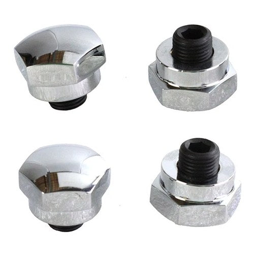 Chrome Rocker Shaft End Plug for Harley-Davidson