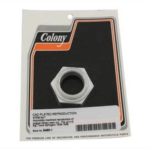 Cadmium Spring Fork Stem Nut for Harley-Davidson