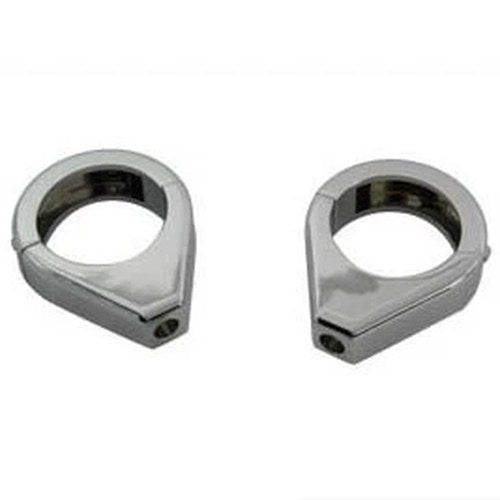 Chrome Turn Signal Clamp Kit 41mm Forks for Harley-Davidson