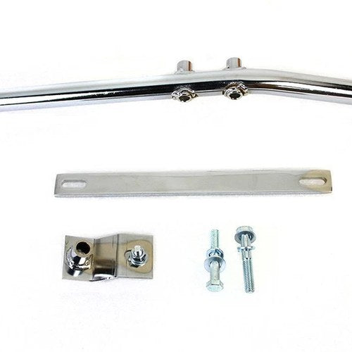 Upsweep Header Mounting Bracket Kit Chrome for Harley-Davidson