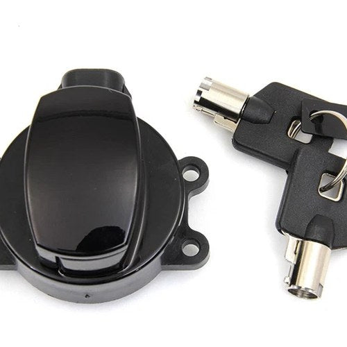 Ignition Key Switch Gloss Black for Harley-Davidson