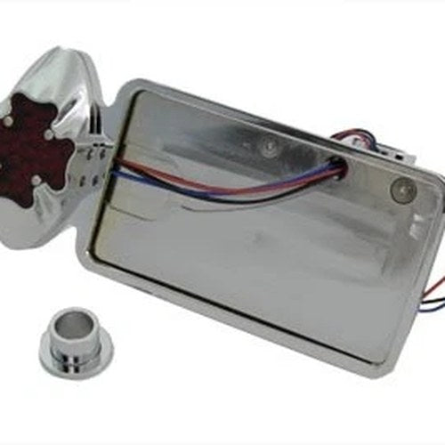 Maltese LED Tail Lamp Kit Chrome for Harley-Davidson