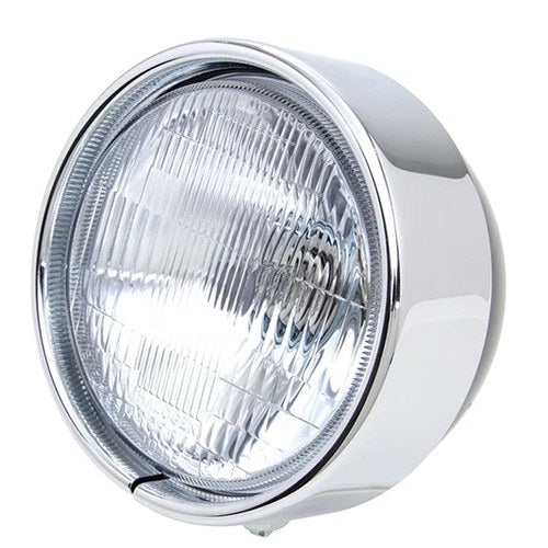 5-3/4 inch Headlamp Chrome Frenched Trim Ring for Harley-Davidson
