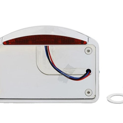 Chrome Slice LED Horizontal Tail Lamp Assembly for Harley-Davidson