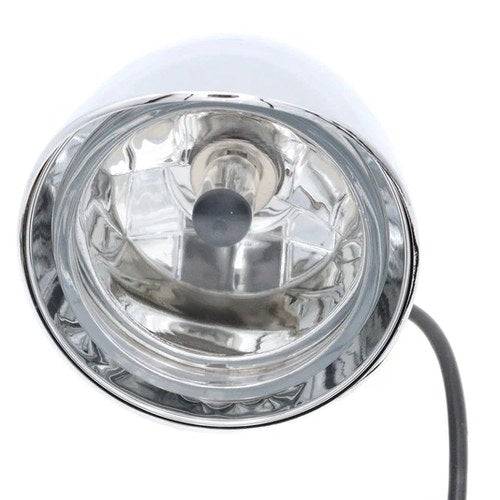 3-1/2 inch Round Headlamp Billet with Visor for Harley-Davidson