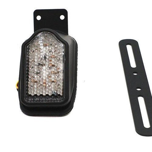 Black Mini Tombstone Tail Lamp with Bracket for Harley-Davidson