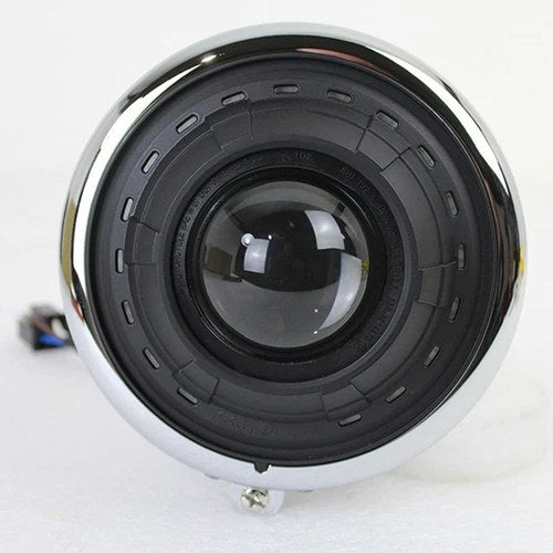 5-1/2 inch Fish Eye Headlamp Chrome for Harley-Davidson