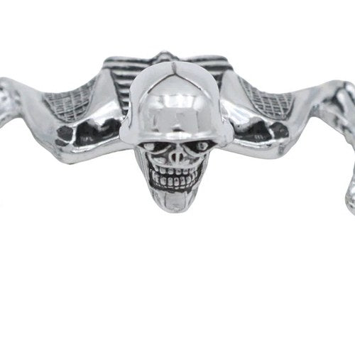 Skull Style Ornament Chrome for Harley-Davidson