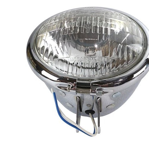 5-3/4 inch Round Headlamp Teardrop Style for Harley-Davidson