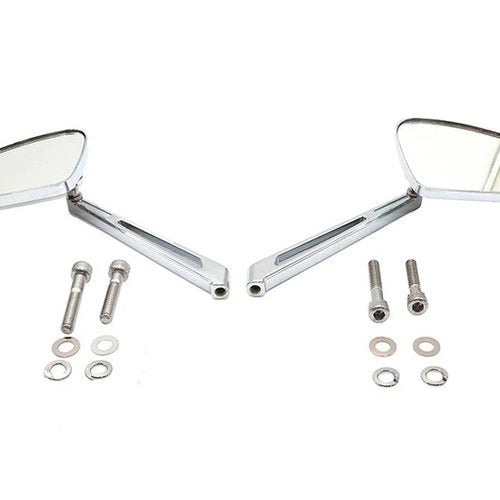 Teardrop Mirror Set with Slotted Stems for Harley-Davidson