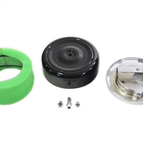 7 inch Round Air Cleaner With Black Cover for Harley-Davidson