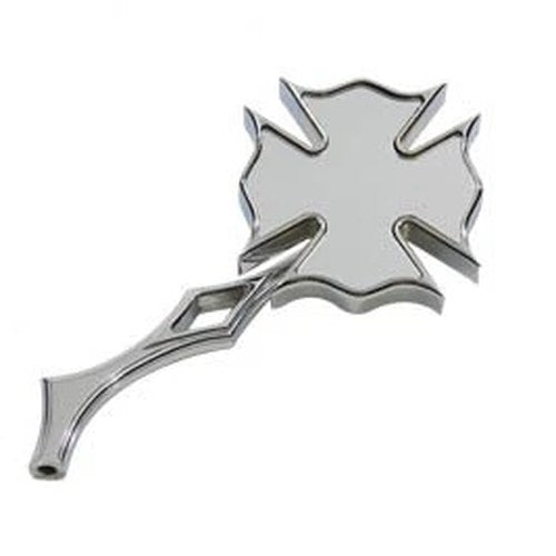Chrome Firefighter Mirror with Billet Stem for Harley-Davidson
