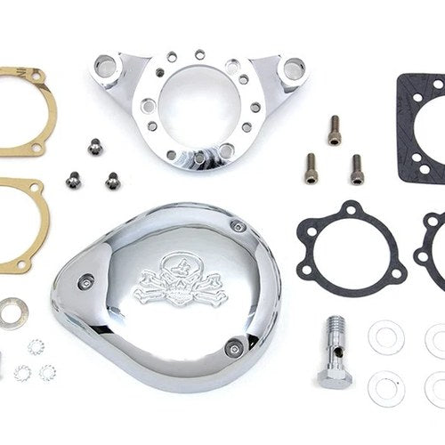 Chrome Wyatt Gatling Air Cleaner Assembly for Harley-Davidson
