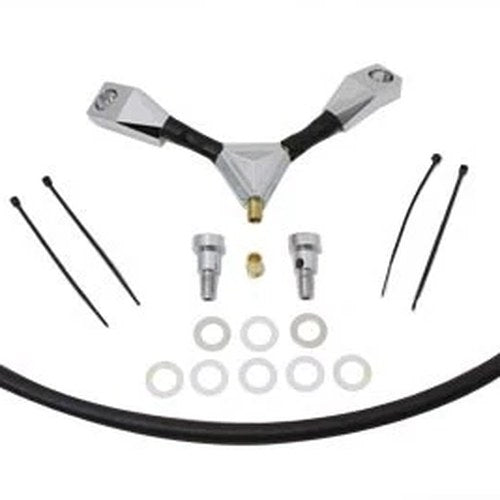 Billet "Y" Breather Kit for Harley-Davidson