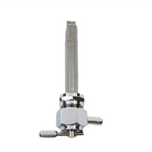 Pingel Metric Hex Petcock Left Spigot with Nut Chrome for Harley-Davidson