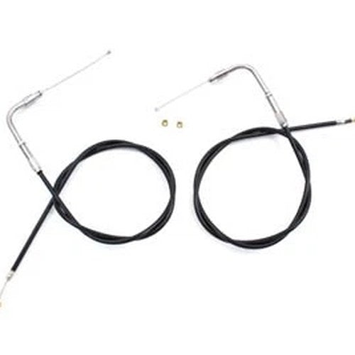 34.25 inch Black Throttle and Idle Cable Set for Harley-Davidson