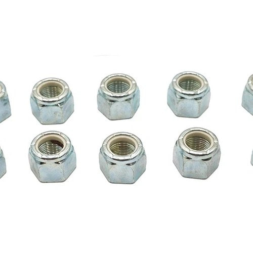 Zinc Hex Nuts 5/8 inch-18 Nyloc for Harley-Davidson