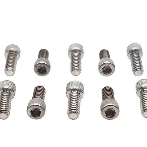 Allen Socket Cap Bolt Knurled Chrome 1/4 inch X 5/8 inch for Harley-Davidson