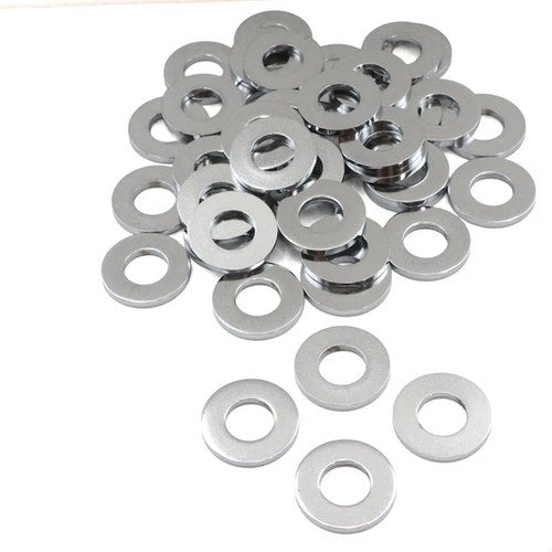 Chrome Flat Washers 7/16 inch, Extra Thick for Harley-Davidson