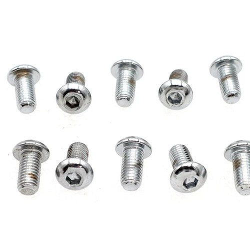 Allen Button Head Screws Chrome 1/4 inch X 1/2 inch for Harley-Davidson