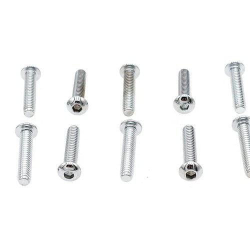 Allen Button Head Screws Chrome 1/4 inch X 1-1/4 inch for Harley-Davidson