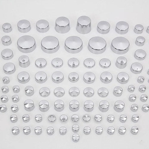 Wyatt Gatling Chrome Bolt Cap 116 Piece Cover Kit for Harley-Davidson
