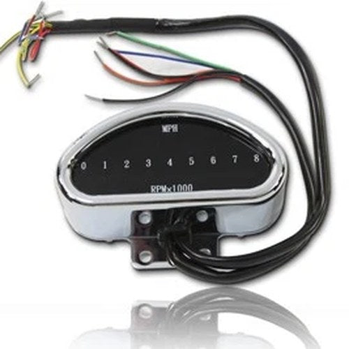 Digital Mini Speedometer and Tachometer for Harley-Davidson