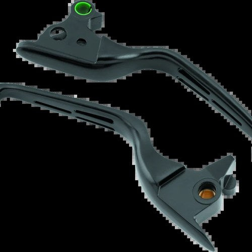 Bikers Choice For 15-17 Flst Fxst Black Slotted Lever Set