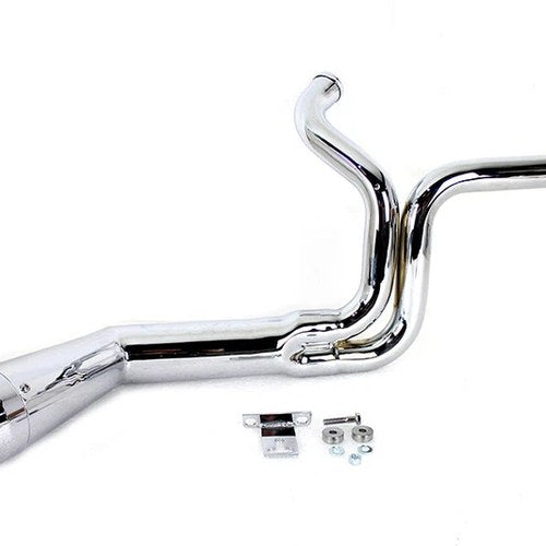 V-Twin For 9094 Flt Offset Megaphone 2:1 1-3/4 Inch Exhaust Chrome