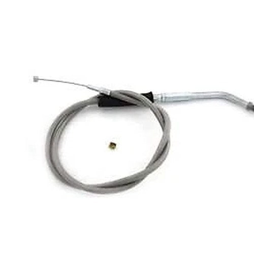 V-Twin 28-0093S Braided Stainless Steel Throttle Cable - For 36.375 Inch Casing