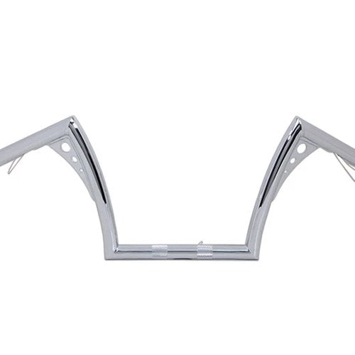 10 inch Pirate Z-Bar Handlebar Chrome for Harley-Davidson