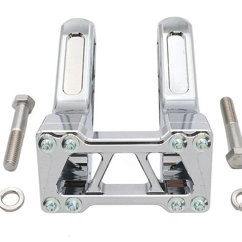 Wyatt Gatling 6 inch Pirate Style Riser Set Chrome for Harley-Davidson
