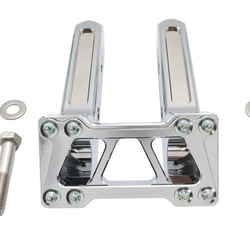 Wyatt Gatling 8 inch Pirate Style Riser Set Chrome for Harley-Davidson
