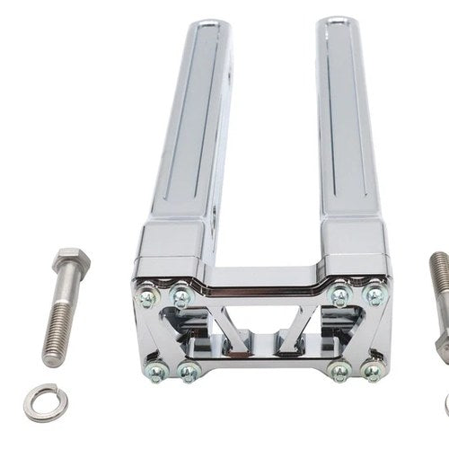 Wyatt Gatling 12 inch Pirate Style Riser Set Chrome for Harley-Davidson