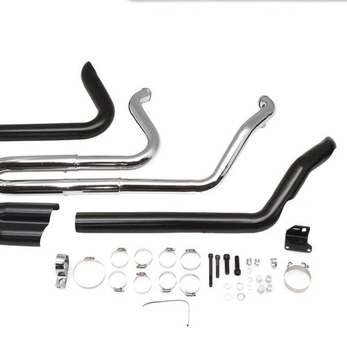 M8 Ultima Dominator 2:1 Exhaust Header System Black for Harley-Davidson