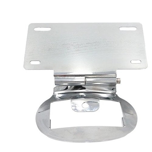 License Plate Relocation Bracket Chrome for Harley-Davidson