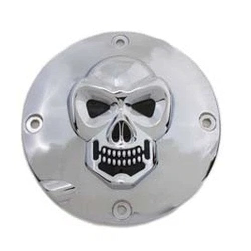 Skull Clutch Inspection Cover Chrome for Harley-Davidson