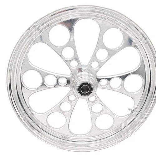 21 inch x 3.5 inch Kool Kat Front Wheel Polished Aluminum for Harley-Davidson