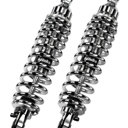 Bitubo WME0 Twinshocks Adjustable Motorcycle Shock Absorber - Chrome Edition