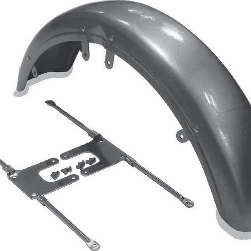 Bikers Choice Front Fender with Chrome Brackets for Harley-Davidson FX & XL