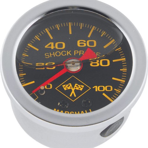 Bikers Choice For 0-100 Psi Oil Pressure Gauge With Stainless Bezel