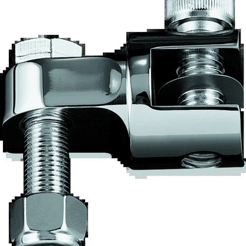 Kuryakyn 1-1/4 inch Stirrup Heel Rest Extenders Chrome for Harley-Davidson