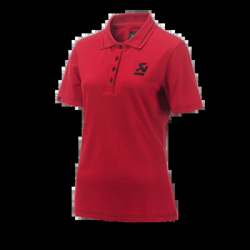 Akrapovic Corpo For Polo Red Women's L - Classic Knit Cotton-Polyester Polo