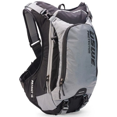 Uswe For Patriot Mtb Protector Pack 15L Grey/Black With CE-Certified Back