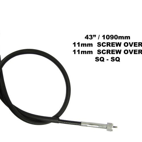 Speedo Cable 1070mm Long Screw Ends Square Inner
