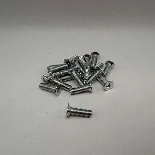 Screws Countersunk M6 x 20mm x 1.00mm Pitch Chrome Per 20