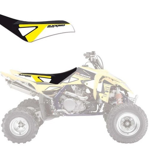 06-09 LTR450 Graphic Blackbird Seat Cover