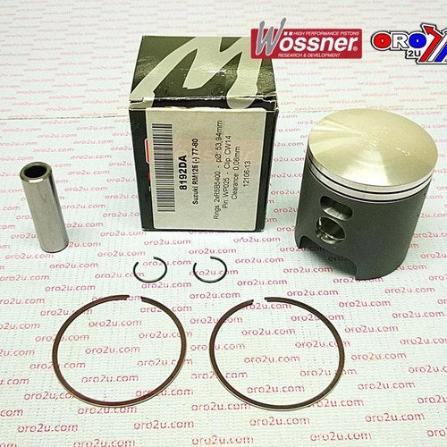 Piston Kit 77-80 RM125 55.50 Forged Wossner 8192D150