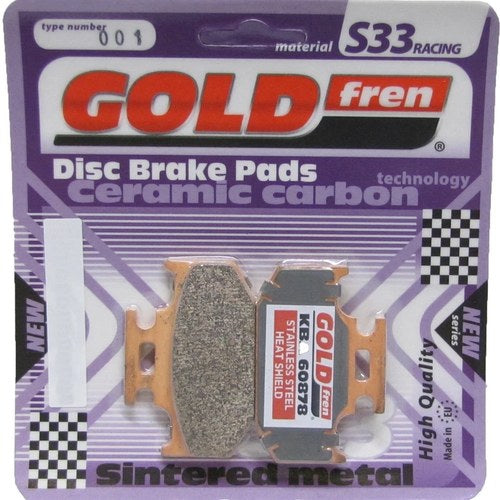 Goldfren S33 Brake Pads Rear For Kawasaki Kdx 200 E1/E2/E3/E4 1989-1992